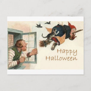 Cartes de voeux Halloween vintage Affiches classiq