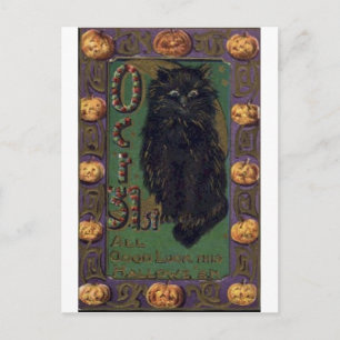 Cartes de voeux Halloween vintage Affiches classiq