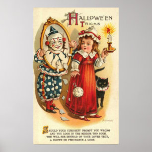 Cartes de voeux Halloween vintage Affiches classiq