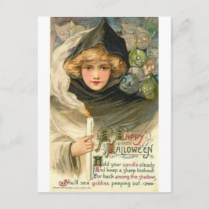 Cartes de voeux Halloween vintage Affiches classiq
