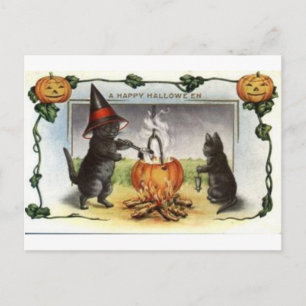 Cartes de voeux Halloween vintage Affiches classiq