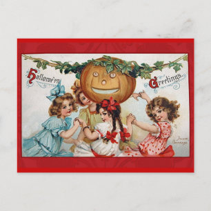Cartes de vœux Halloween vintage victoriennes