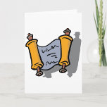 Cartes de voeux Hanoukka Scroll<br><div class="desc">Pour votre fête hanoukka,  ce design est parfait. C'est un parchemin hanoukka. La conception a le défilement partiellement ouvert et vous pouvez voir certains de l'écriture sur le défilement. C'est un look très efficace. Ce défilement hanoukka a l'air parfait sur ces cartes de voeux</div>