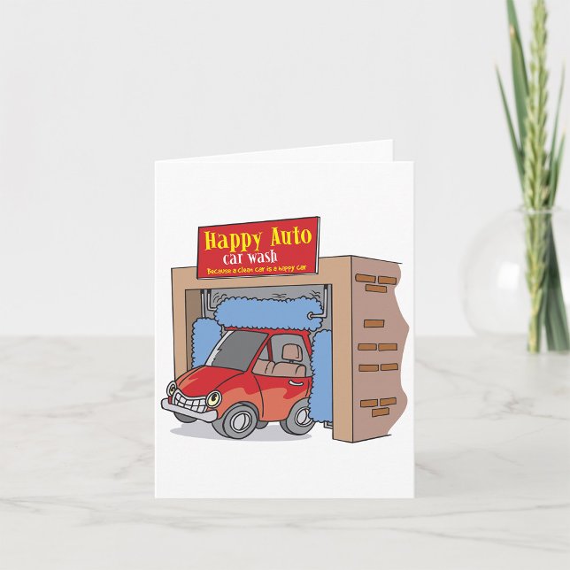 Cartes de vœux Happy Auto Car Wash (Créateur téléchargé)