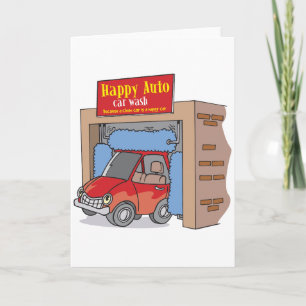 Cartes de vœux Happy Auto Car Wash