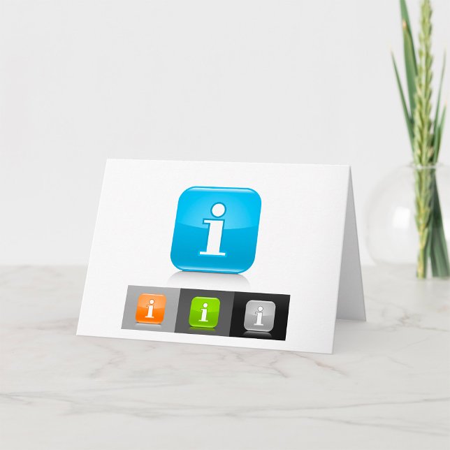 Cartes de vœux Info Icons (Créateur téléchargé)