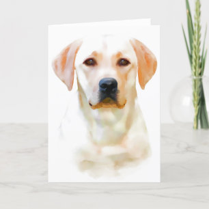 Cartes de voeux jaunes de labrador retriever