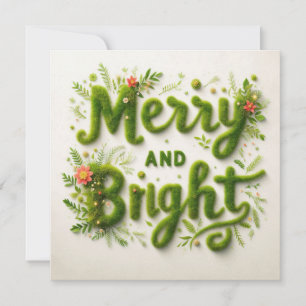 Cartes de voeux Joyeuses et brillantes, Noël