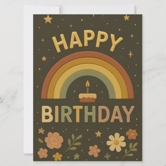 Cartes de vœux Joyeux Anniversaire  (Devant)