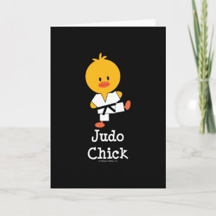 Cartes de voeux Judo Chick