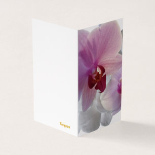 Cartes de voeux Konymoi "Orchidée Bloom", Cartes v