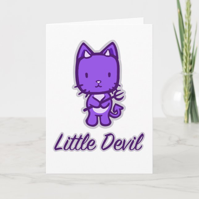 Cartes de voeux "Little Angel...Little Devil" (Devant)
