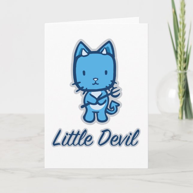 Cartes de voeux "Little Angel...Little Devil" (Devant)