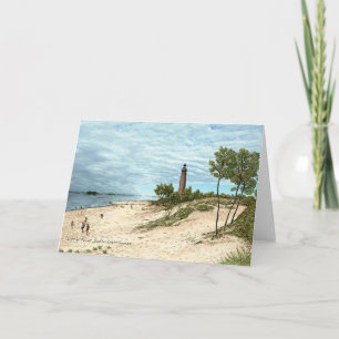 Cartes de voeux Little Point Sable Lighthouse