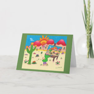 Cartes de voeux lunatiques de sud-ouest