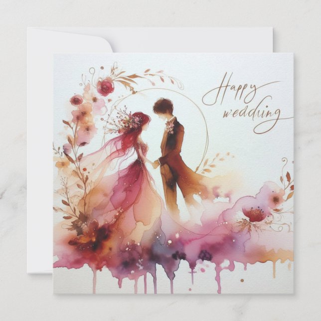 Cartes de voeux Mariages joyeuses (Devant)