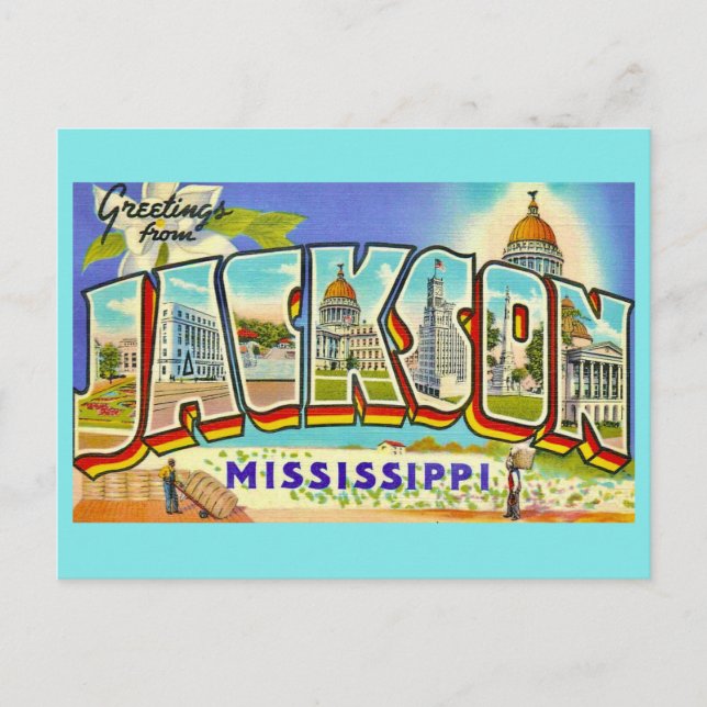 Cartes de vœux Miss Jackson vintage  (Devant)