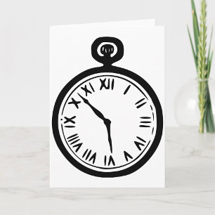 Cartes de voeux Montre Poche