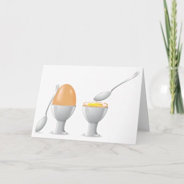 Cartes de vœux Œuf à la coque (Devant)