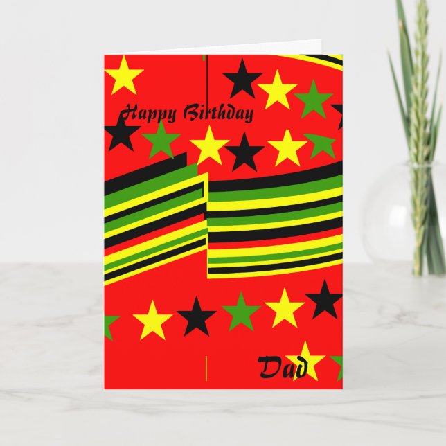 Cartes de voeux papa anniversaire (Devant)