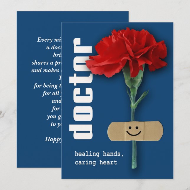 Cartes de voeux personnalisables pour la Journée d (Devant / Derrière)