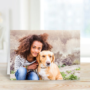 Cartes de vœux personnalisées avec photo d'animaux