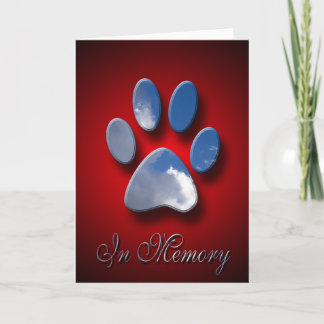 Cartes de voeux Pet Sympathie | Perte D'Animal De