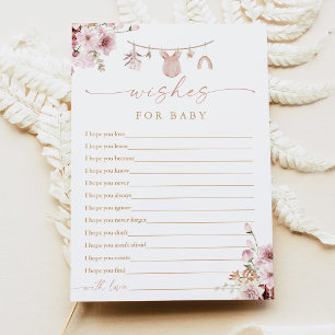 Cartes de vœux pour bébé pour la douche bébé Cloth