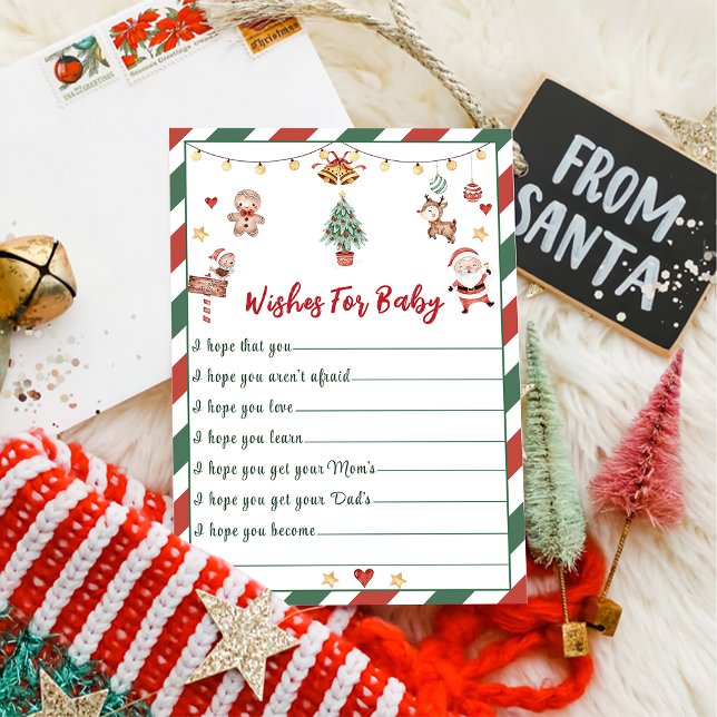 Cartes de vœux pour bébé pour la fête de Noël (Créateur téléchargé)