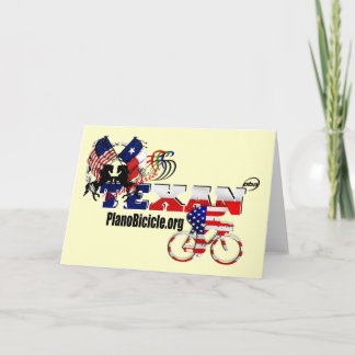 Cartes de voeux pour cycliste texan Thoroughbred
