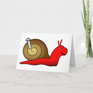 Cartes de voeux pour escargot