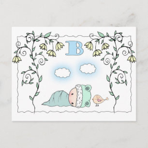 Cartes de vœux pour invitation à une baby shower p