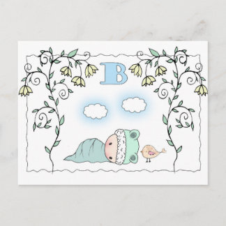 Cartes de vœux pour invitation à une baby shower p
