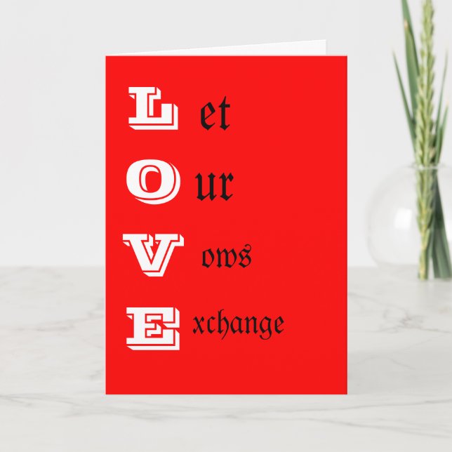 Cartes de voeux pour la proposition de mariage (Devant)