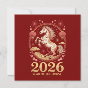Cartes de vœux pour l'année chinoise du Cheval 202