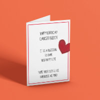 Cartes de voeux pour l'anniversaire de Cancer Budd