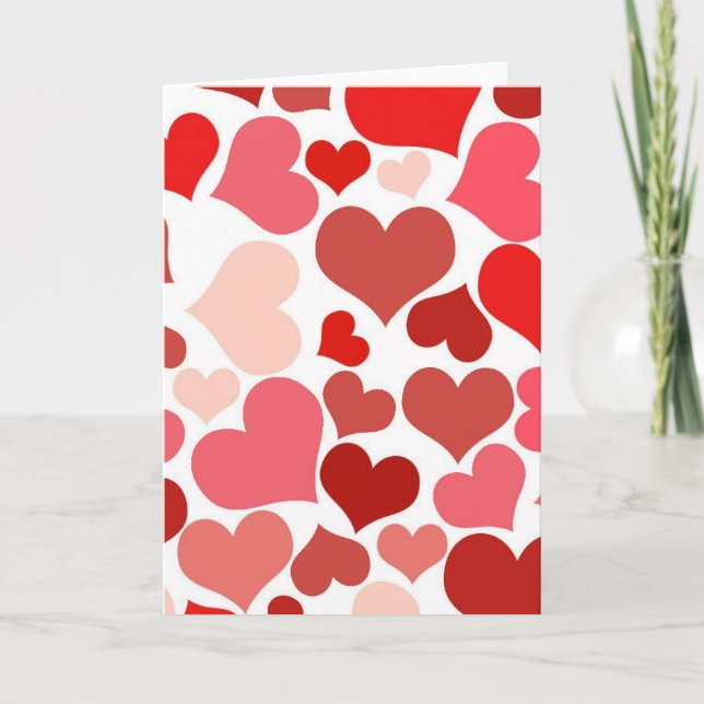 Cartes de voeux pour l'anniversaire du coeur (Devant)