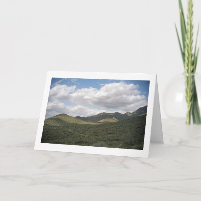 Cartes de voeux pour le désert Skyline Cowboy ou c (Devant)