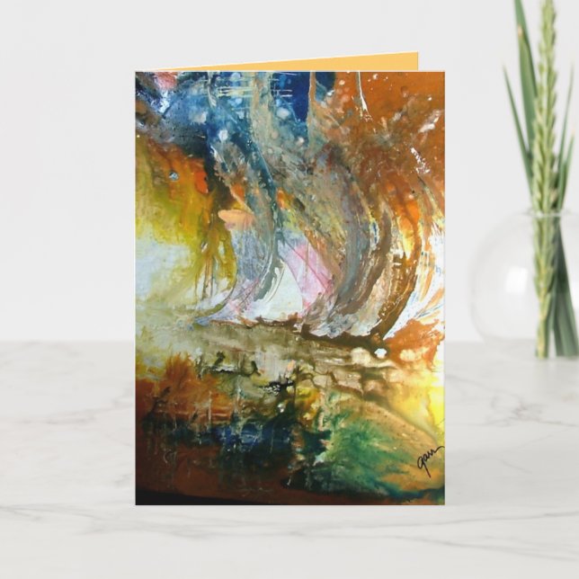 Cartes de voeux pour les paysages marins III (Devant)