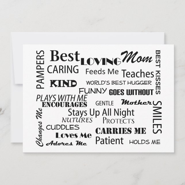 Cartes de vœux pour maman (Devant)
