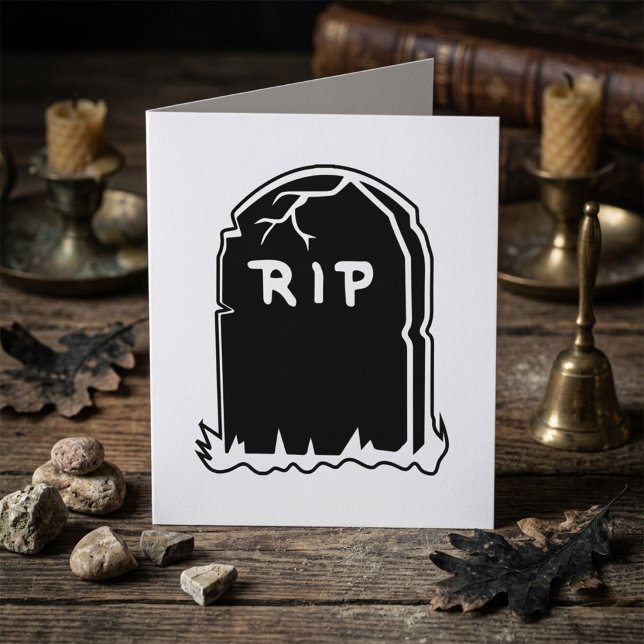 Cartes de vœux pour pierre tombale RIP (Créateur téléchargé)