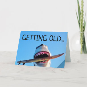 CARTES DE VOEUX REQUIN TUEUR AU-DELÀ DE LA COLLINE