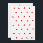 Cartes de voeux romantiques de coeur rouge vierge<br><div class="desc">Fêtez l'amour avec notre carte de voeux de coeur rouge! Que ce soit pour la Saint-Valentin, pour votre premier anniversaire ou pour une célébration marquante, cette carte est parfaite pour exprimer votre amour et vos souhaits chaleureux. Avec son intérieur vierge, vous avez suffisamment d'espace pour ajouter votre message personnel, ce...</div>