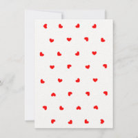 Cartes de voeux romantiques de coeur rouge vierge