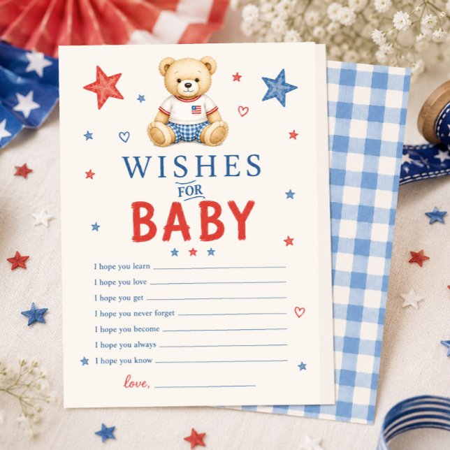 Cartes de vœux Rouge Blanc & Due pour bébé (Créateur téléchargé)