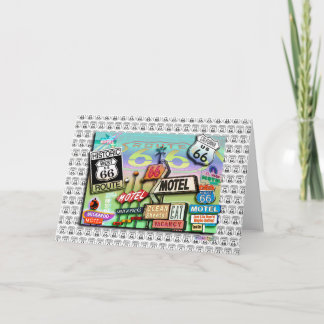 Cartes de voeux - Route 66 La route Mère 18SQ