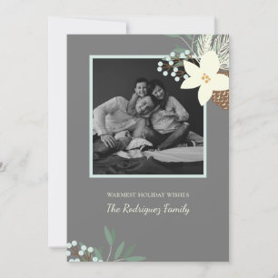 Cartes de voeux Rustique Winter Foliage Flat 5 x 7