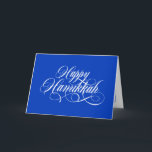 Cartes de voeux simples élégantes Happy Hanoukka<br><div class="desc">Cartes de voeux simples élégantes Happy Hanoukka.</div>