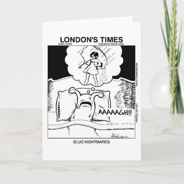 Cartes de voeux Slug Nightmares (Devant)