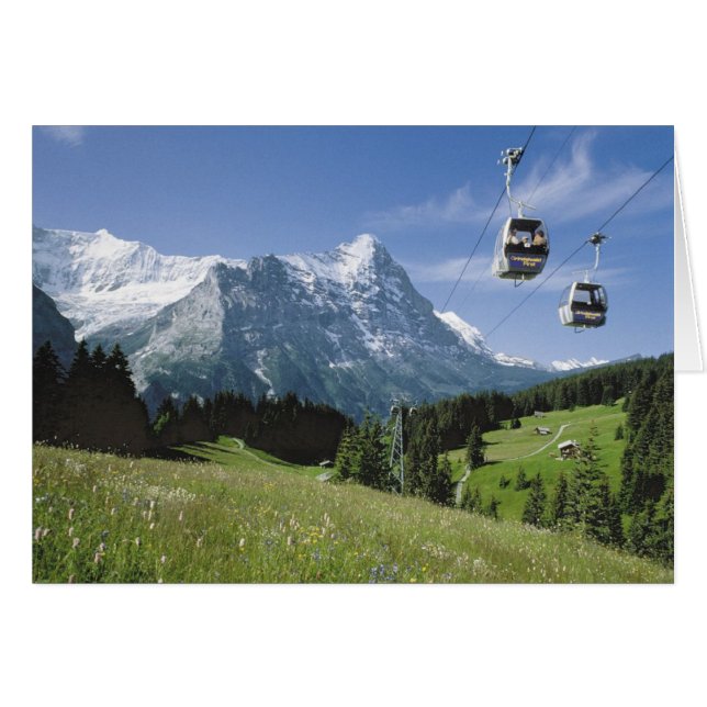 Cartes de voeux suisses, Grindelwald, (Devant horizontal)
